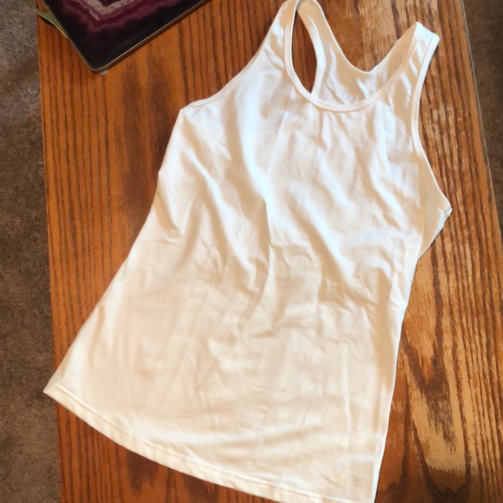 White Calvin Klein Performance Quick Dry Tank